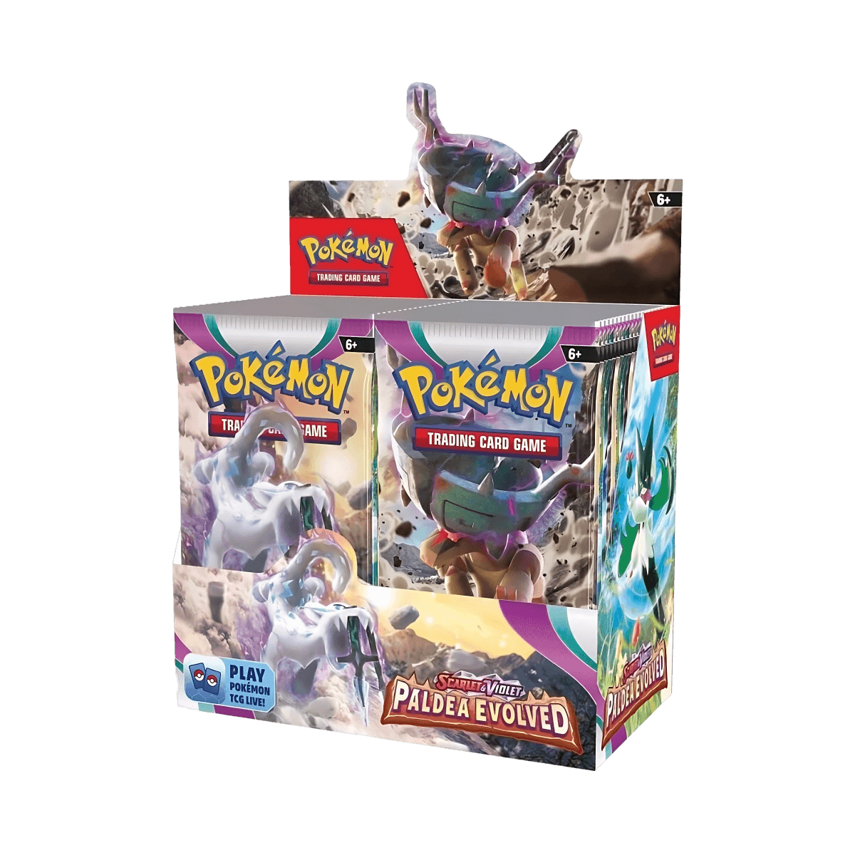 Pokemon TCG - Scarlet & Violet - Paldea Evolved Display Case (6x Booster Boxes)
